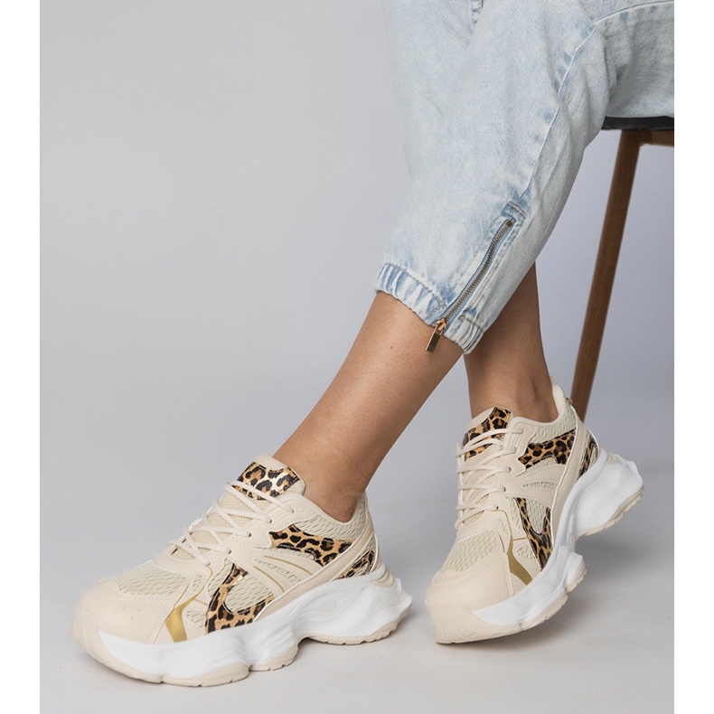 Panter Sportske tenisice na ogromnom potplatu bež 2