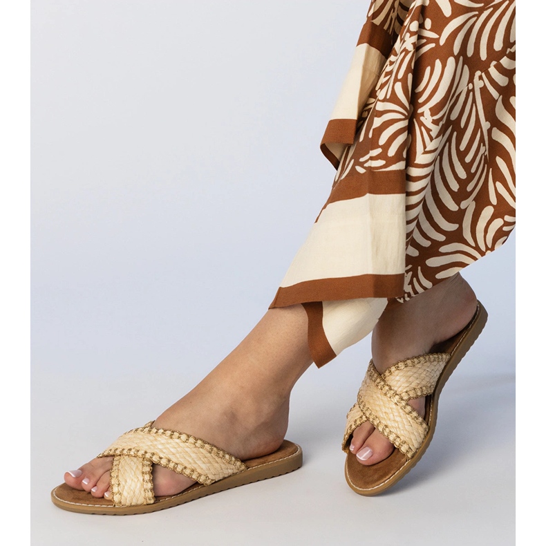 Ženske papuče bež 2