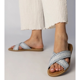 Plave ženske papuče plava 1