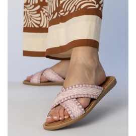 Ružičaste ženske papuče ružičasta 2