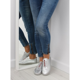 Ženske mekane srebrne tenisice NB190P Silver siva 2