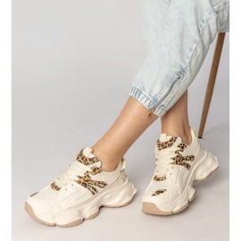 Bež tenisice ženski sportovi s leopardovim umetnicom 2