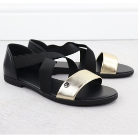 EVento Ženske sandale s crnim brisačima 3884 crna 2