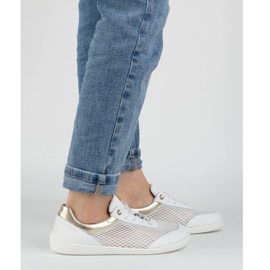 Olivier Bosonoge ženske minimalističke cipele tenisice 1769pol s bijelom mrežom bijela 1