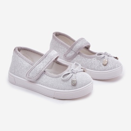 Dječje balerine sa srebrnim lukom srebro 1