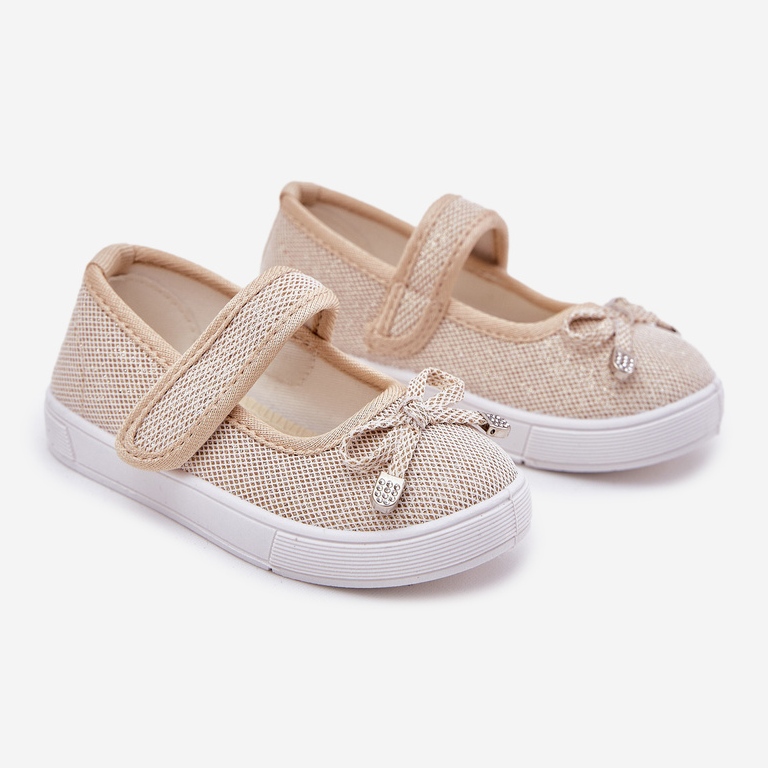 Dječje balerine sa zlatnim lukom 1