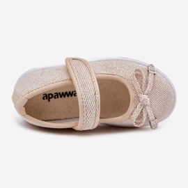 Dječje balerine sa zlatnim lukom zlatna 2