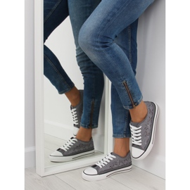 Ženske tenisice sive čipkane NB89P sive siva 2