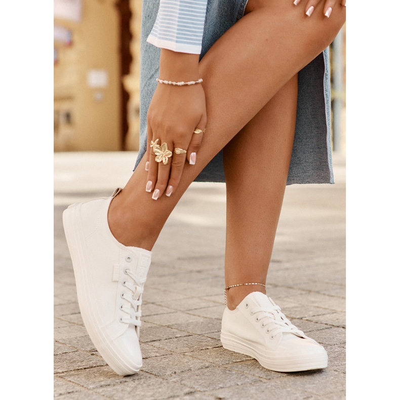 Big Star Ženske velike zvijezde RR274730 Bijele tenisice bijela 2