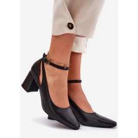 Kožne pumpe na poštu maciejka k6816-01 crna 1