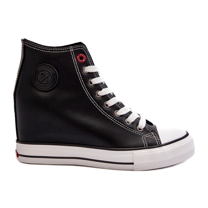 Ženske wedge tenisice Cross Jeans NN2R4005 crne crna 1