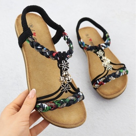 EVento Ženske sandale skliznule su crni događaj 8309 crno 1