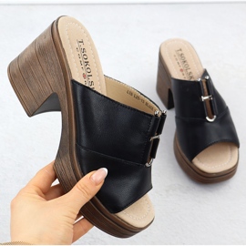 Ženska kožna kožna letenja na crnoj T.Sokolski L25-13 crna 1