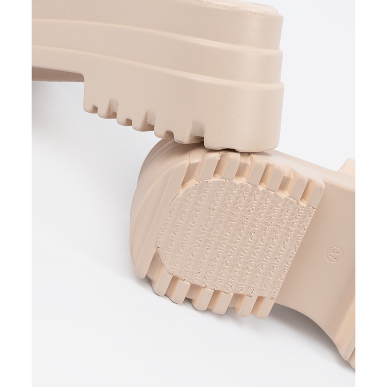 Seastar Papuče na laganoj bež platformi 1