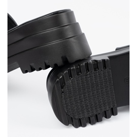 Seastar Crne papuče na platformi crna 1