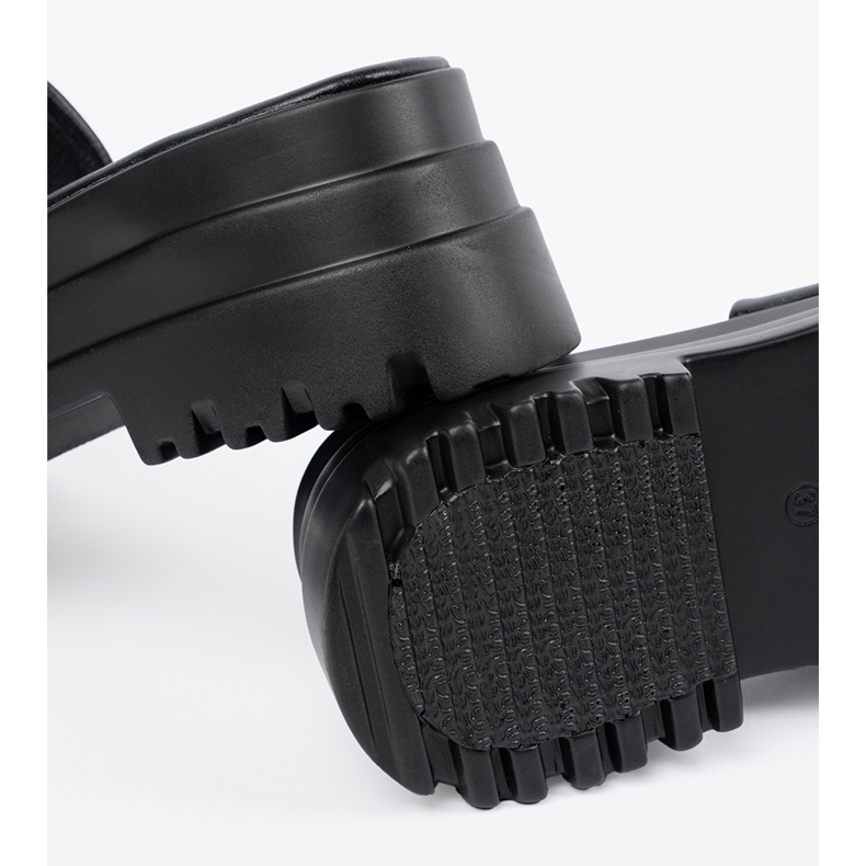 Seastar Crne papuče na platformi crna 1