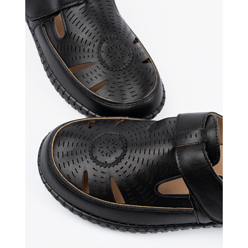 Seastar Crne otvorene ženske cipele crno 2