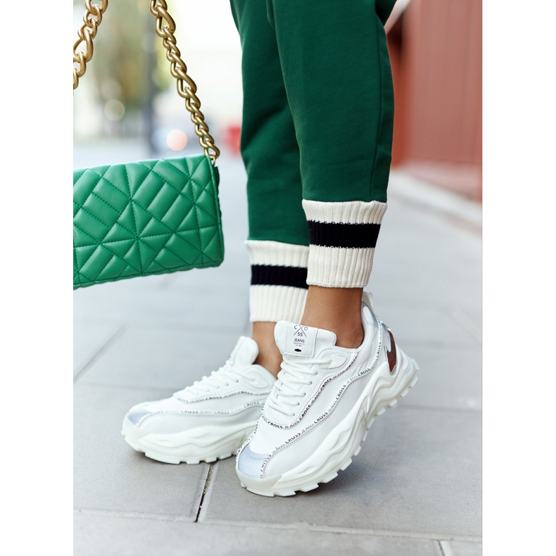 Ženske sportske cipele Cross Jeans II2R4017c White bijela 2