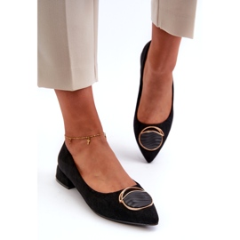 Ženske pumpe s niskim petom s Eco-Eco-S.Barski KV27-037 Black crna 2