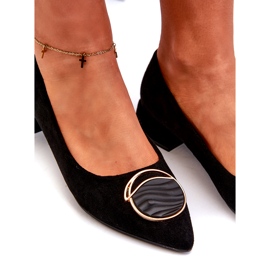 Ženske pumpe s niskim petom s Eco-Eco-S.Barski KV27-037 Black crna 4