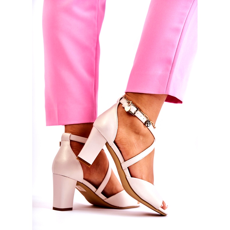 Sergio Leone Sandale na post bež biseru 4