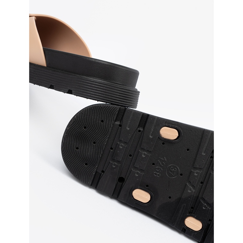 Seastar Bež ženski flip jarud sa zlatnom kopčom 2