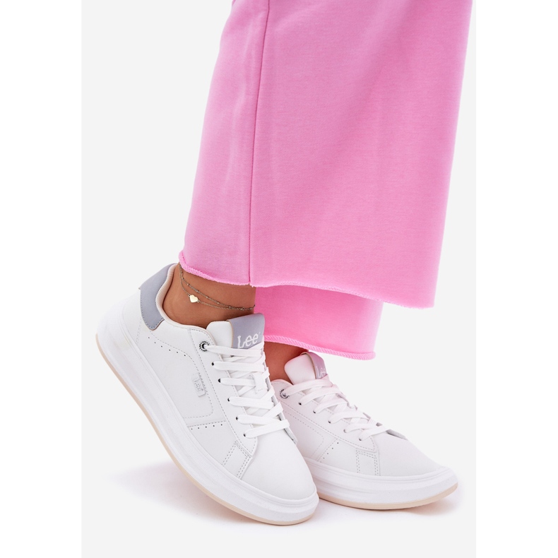 Ženske tenisice na platformi Lee Naomi Women Low 50251012.06K White bijela 1