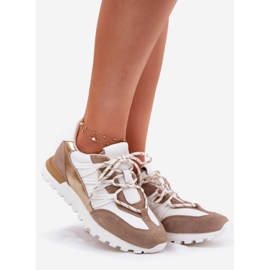 Ženske kožne cipele Artiker 56C1738 Beige-Gold bež 1