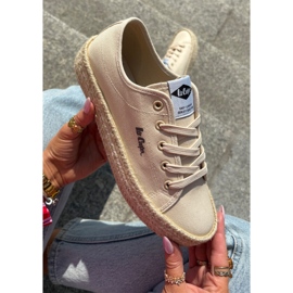 Ženske tenisice s Lee Cooper LCW-25-44-3215 pletenica bež 1