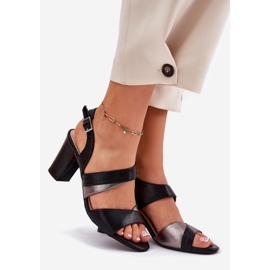 Ženske sandale na Post Sergio Leone SK866 crno 1