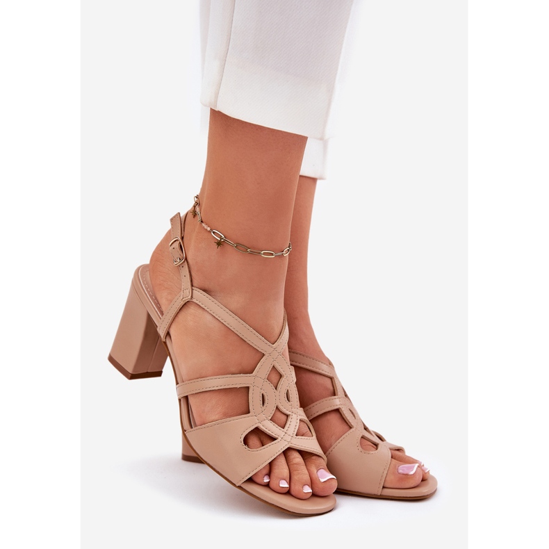 Sergio Leone Ženske potpetice sa Sergiom Leone SK884 Bege bež 1