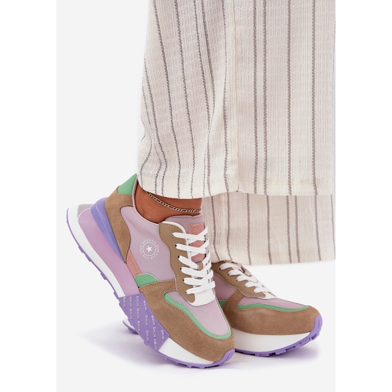 Big Star Ženske tenisice za antilop na Velikoj zvijezdi RR274815 Hi-Polish Pink System platforma ružičasta 1