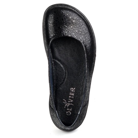 Olivier Bosone ženske minimalističke kožne cipele skliznule su 1771Pol crne oči crno 2