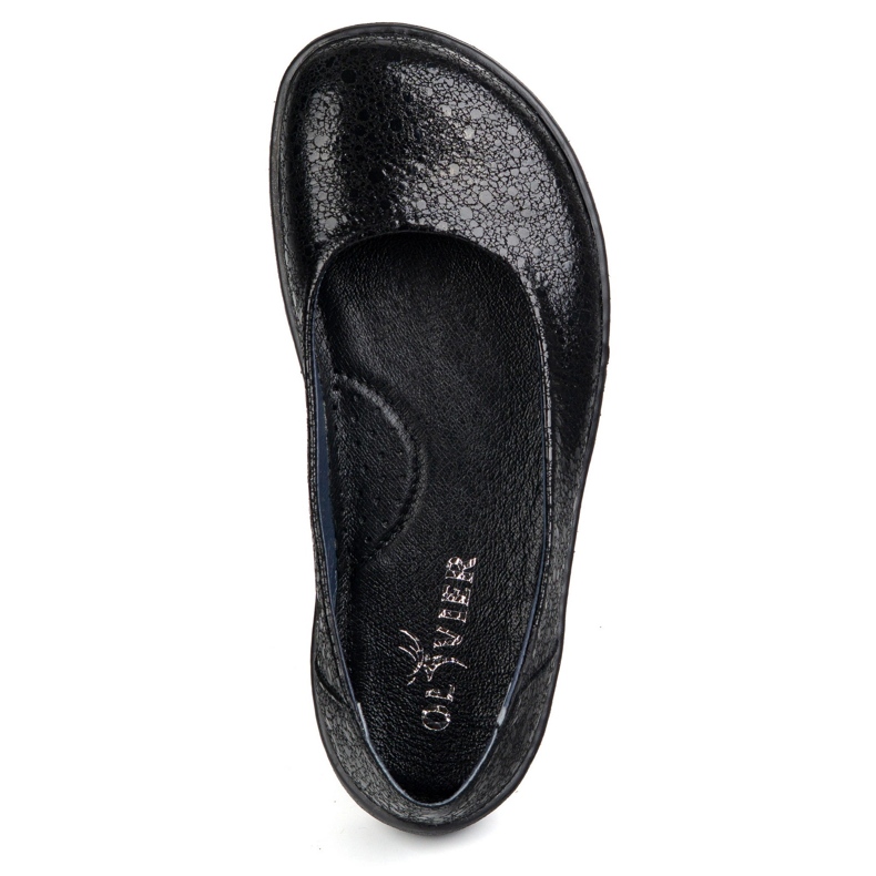 Olivier Bosone ženske minimalističke kožne cipele skliznule su 1771Pol crne oči crno 2