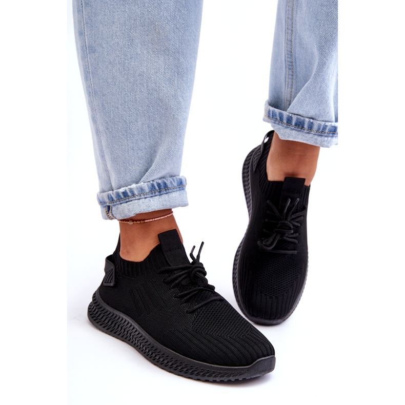 Ženske klizanje -Up crne sportske cipele crna 1