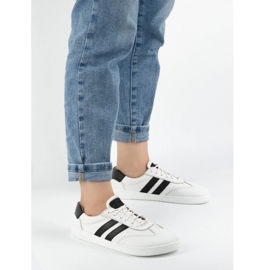 Ženske kožne cipele Joker Blackhorwhite White - Minimalističke tenisice Olivier bijela 1