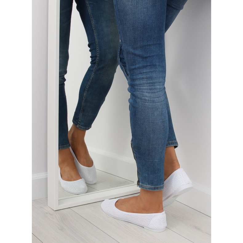 Bijele mrežaste balerinke JX56 bijele bijela 2