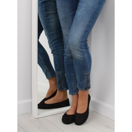 Crne mrežaste balerinke JX56 crne crno 1