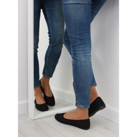 Crne mrežaste balerinke JX56 crne crna 2