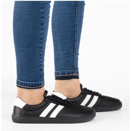 Ženske kožne cipele Joker Blackhorwhite Black - Minimalističke tenisice Olivier crno 1