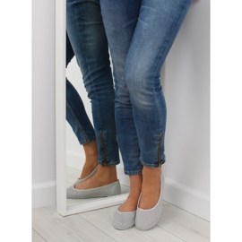 Sive mrežaste balerinke JX56 Grey siva 1