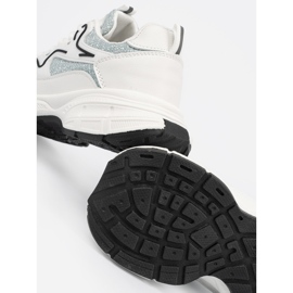 Shelvt Bijele i zelene tenisice s ukrasnim umetcima bijela 1