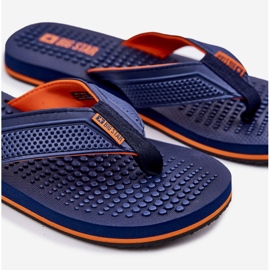 Big Star Muški flip -flops velika zvijezda rr174437 mornarsko plava 2