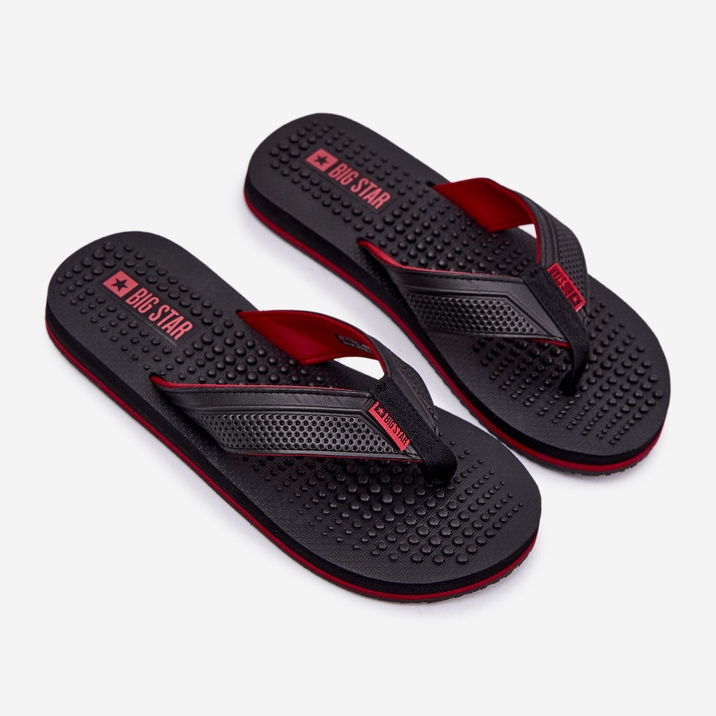 Muški flip -flops Big Star RR174441 Black crna 1