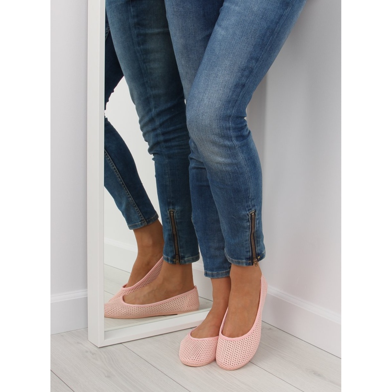 Ružičaste mrežaste balerinke JX56 Pink ružičasta 1