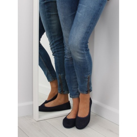 Tamnoplave mrežaste balerinke mornarsko plava 1