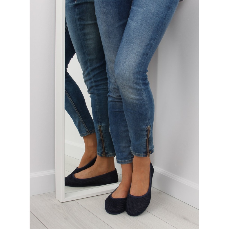 Tamnoplave mrežaste balerinke tamnoplava 1