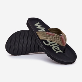 Muški flip -flops wrangler Zane flipflop muškarci nisko 20251044.20251044.57b Green zelena 2