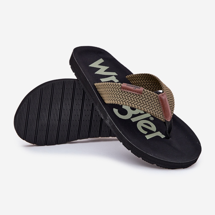 Muški flip -flops wrangler Zane flipflop muškarci nisko 20251044.20251044.57b Green zelena 2