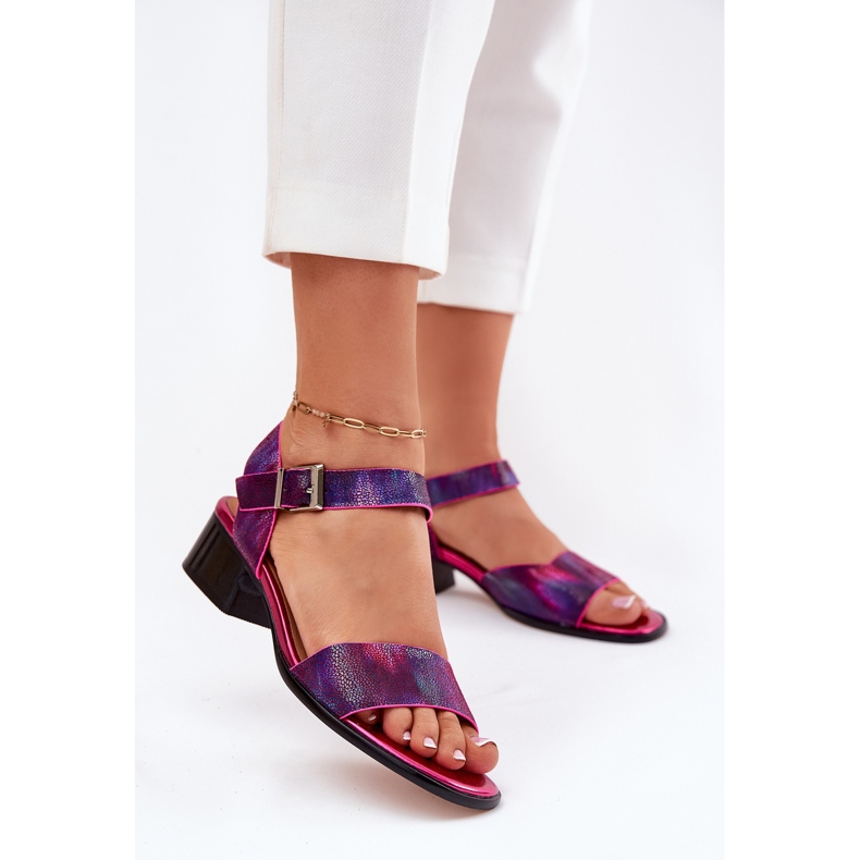 Maciejka N6802-15 kožne nogometne sandale ružičasta 2